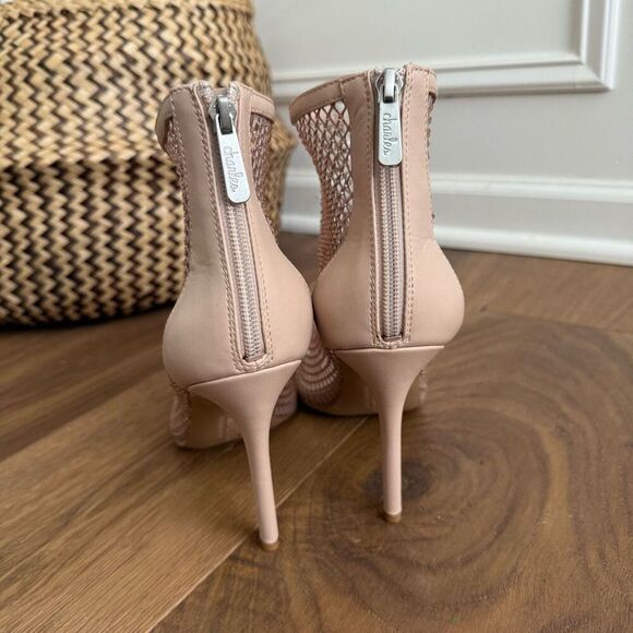 NWOT Charles David AfterHours Blush Rhinestone Stiletto Heels Booties 11 - Picture 6 of 10